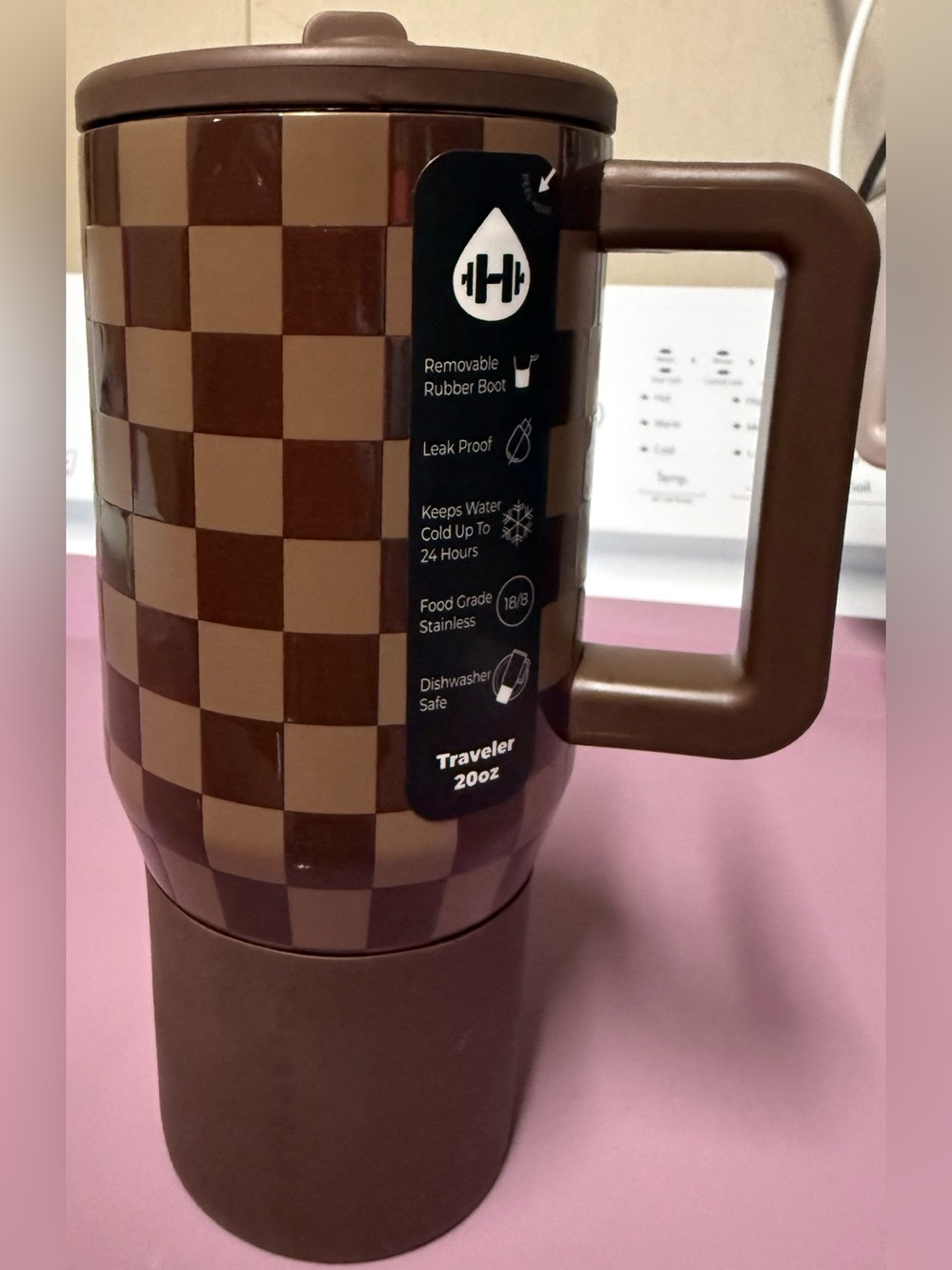 HydroJug Traveler 20oz (Autumn Checkers) NEW